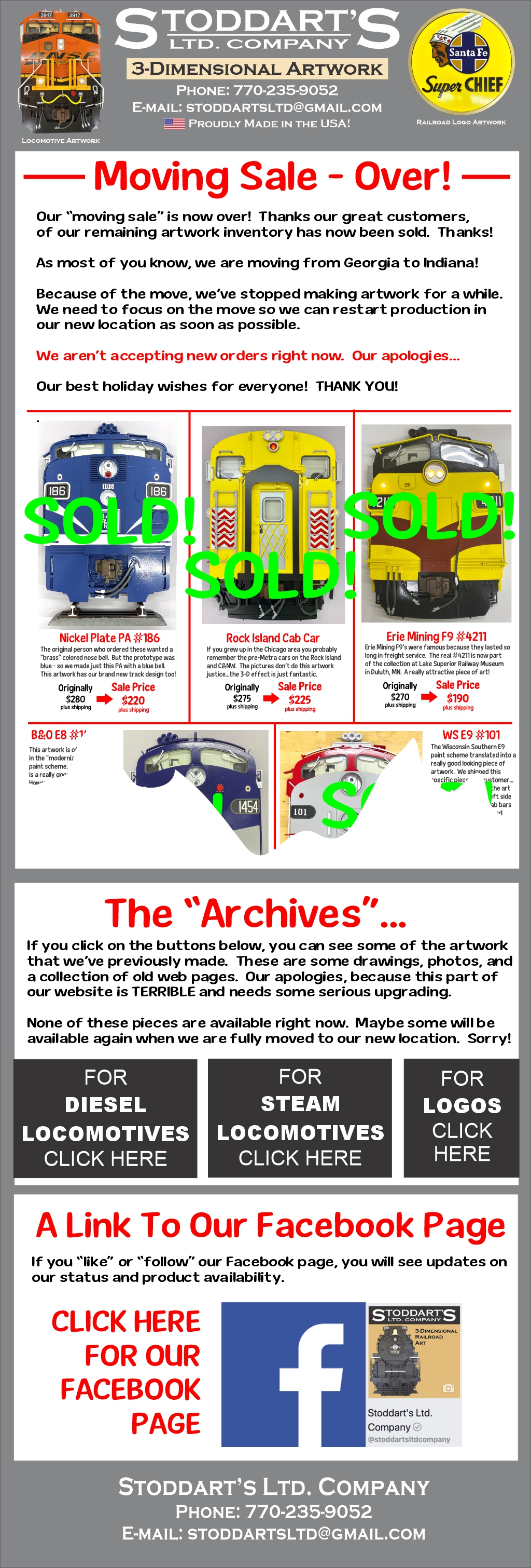 Stoddarts Ltd Homepage Graphics